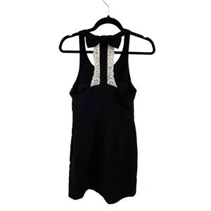 Lauren Conrad Black Dress with T Back and bow accent - 6